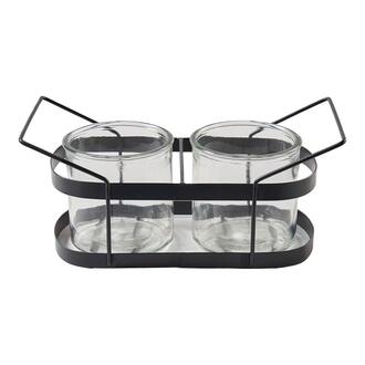 Panier en Métal pour Bougie Chauffe-Plat en Verre