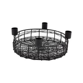 Metal Candle Holder Basket Design