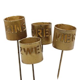 Metal Candle Holder Hoarfrost