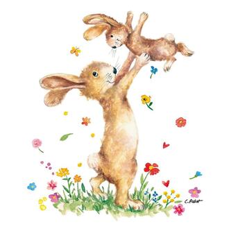 Easter Napkin Hey Eastern