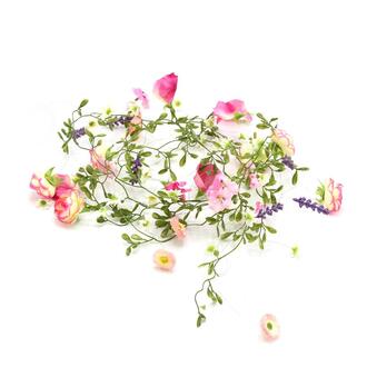 Plastic Ranunculus Garland Mix