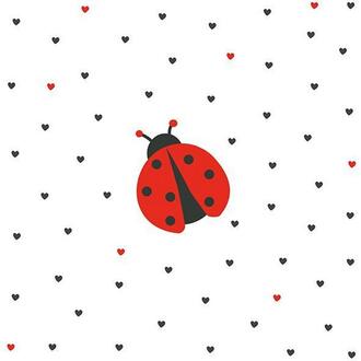 Napkin Little Ladybug/Heart