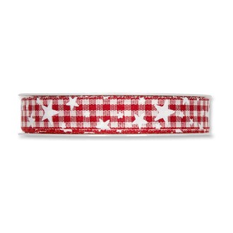 Christmas Ribbon Check/Stars