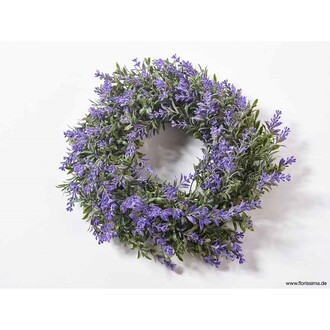 Plastic Lavender Wreath Arles