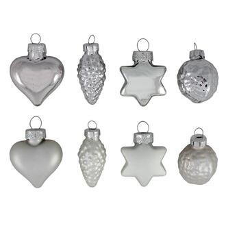 Weihnachtskugel Herz/Stern/Nuss/Zapfen