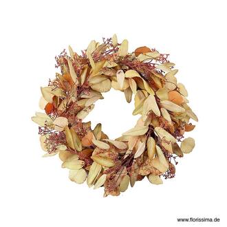 Plastic Eucalyptus Wreath Leaf/Dry