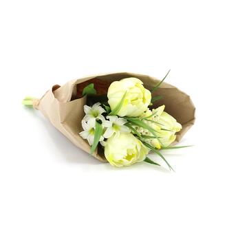 Kunststoff Tulpenarrangement Papiertüte/Muscari