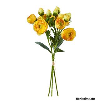 Kunststoff Ranunkelstrauß Yellow