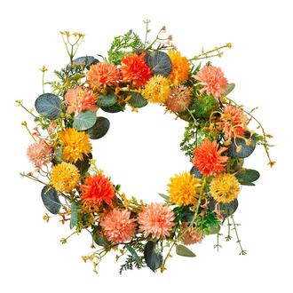 Plastic Flower Wreath Lissy