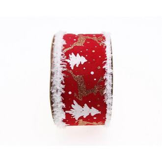 Christmas Ribbon Deer/Christmas Tree