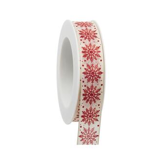 Christmas Ribbon Snow Crystals