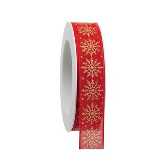 Christmas Ribbon Snow Crystals