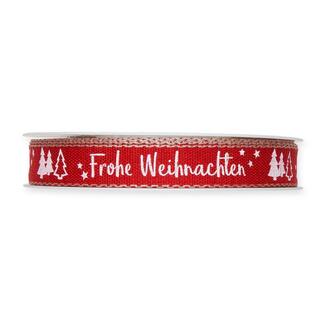 Weihnachtsband Frohe Weihnachten/Tannenbaum
