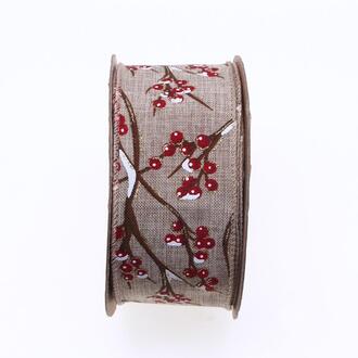 Christmas Ribbon Berry Branch