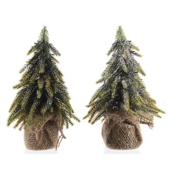 Kunststoff Tanne Glitter/Schnee