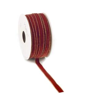 Weihnachtsband Velvet/Goldrand