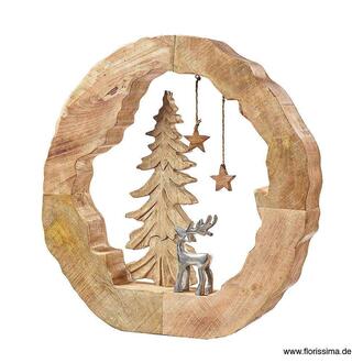 Wooden Sculpture Reindeer