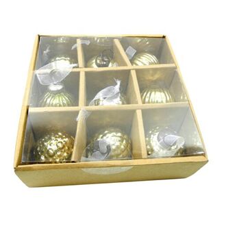 Glas Weihnachtskugel Sortiment/Dezember