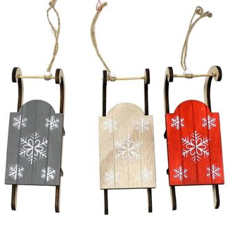 Traîneau en Bois Cristal de Neige