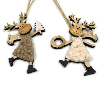 Wooden Reindeer Fur Coat