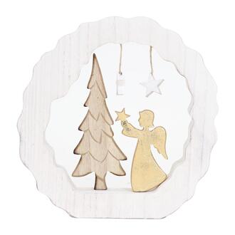 Holz Skulptur Engel/Tanne