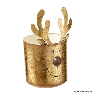 Metal Lantern Reindeer