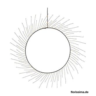 LED Kranz Drahtfransen