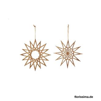 Wooden Star Crystal Star