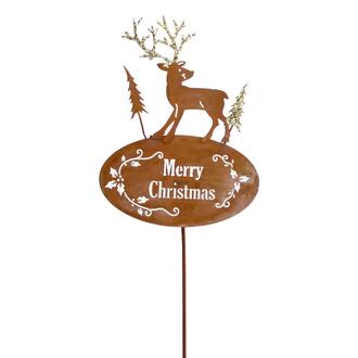 Renne en Métal Joyeux Noël