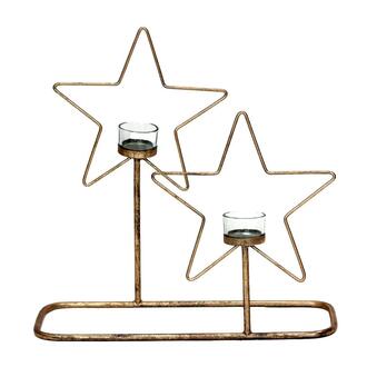 Metall Stern Kerzenständer