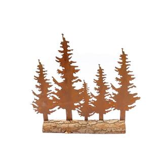 Groupe d'Arbres Métalliques Rouillés