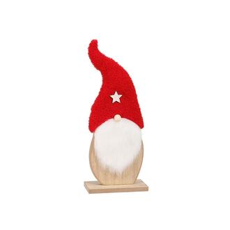 Chapeau en Peluche de Gnome en Bois avec Étoile