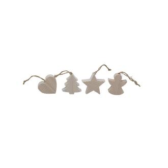 Holz Sortiment Feinripp/Stern/Tanne/Engel/Herz