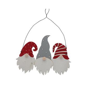 Wooden Hanging Gnome Trio