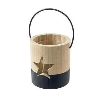 Holz Windlicht Stella