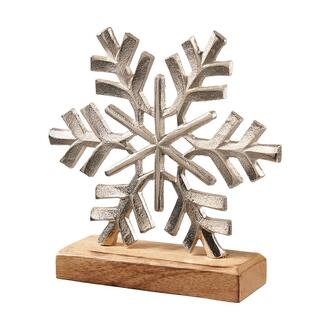 Metall Schneeflocke Crystal/Alu