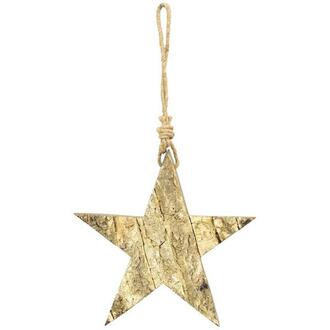 Holz Stern Dost/Rinde