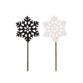 Cristal de Glace Flocon de Neige en Bois
