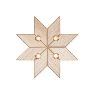Wooden Candle Holder Star