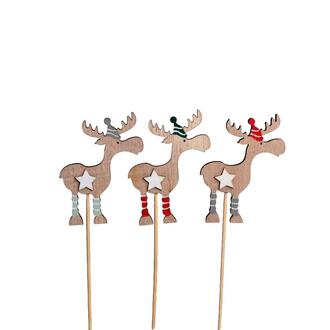 Wooden Moose Striped Cuff