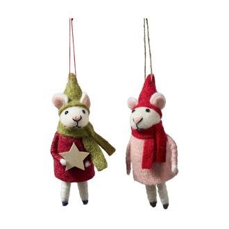 Filz Maus Schal & Mütze