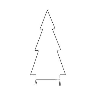 Metall Gartenstecker Tannenbaum