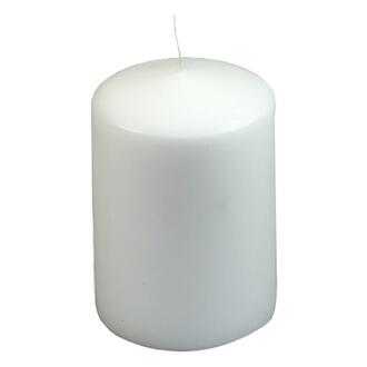 Stumpenkerze Alu-Etikett