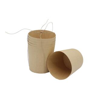 Papier Übertopf Natural/Kraftpapier
