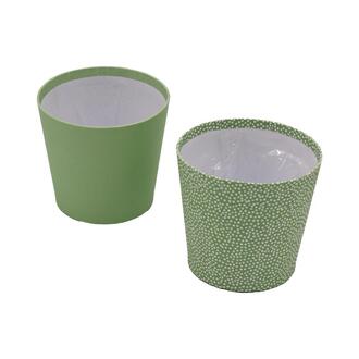 Papier Übertopf Green