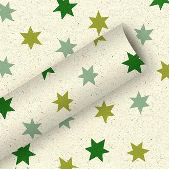 Christmas Wrapping Paper Grass Paper/Stars
