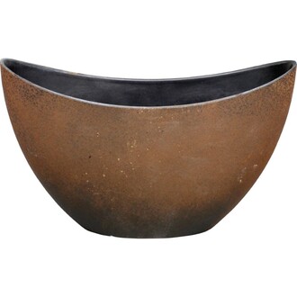Kunststoff Jardiniere Flori/Schiff/Rost