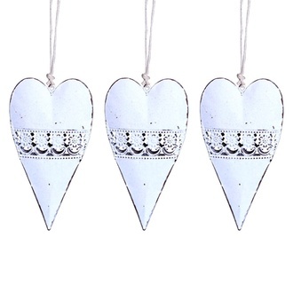Metal Heart Flori/Ornament