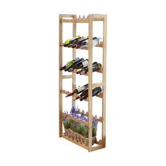 Wooden Shelf Wine Rack/Sweet Honey