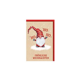 Weihnachtskarte Fröhliche Weihnachten/Ho Ho Ho